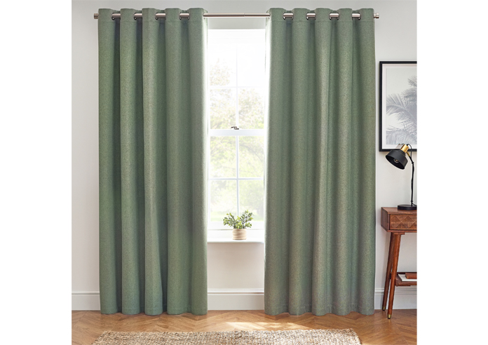 Dawn (Blackout) Eyelet, Eucalyptus - Ready Made Curtains - Image 7